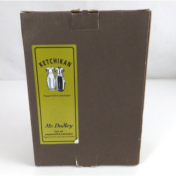 New 2007 Ketchikan 2 Piece Set Mr. Dudley Peppermill & Salt Shaker - Picture 4 of 9